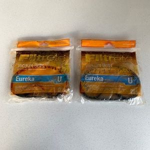 Total Qty (4) 3M Filtrete [67312A Eureka Type U] Replacement Vacuum Belts